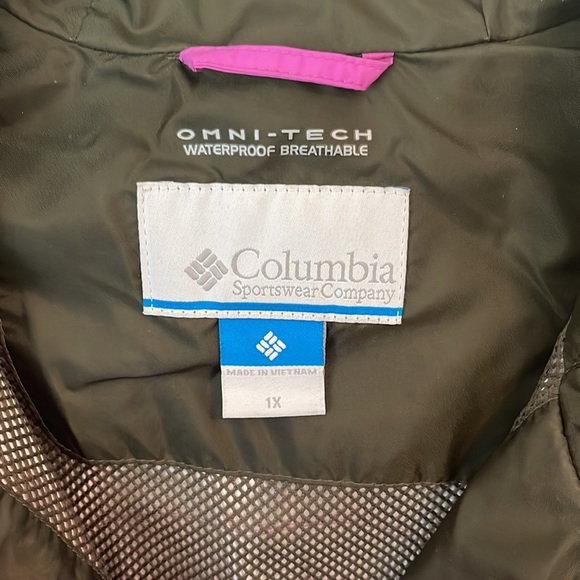 Columbia rain jacket 1X - Picture 3 of 9